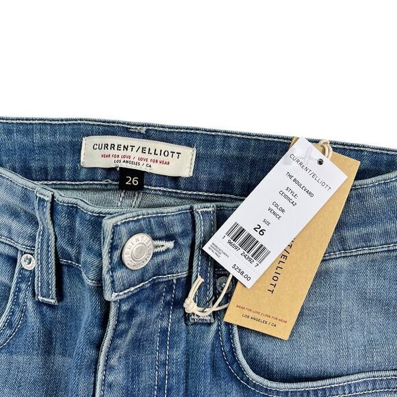 New Women’s Current/Elliot The Boulevard Bootcut Jeans Size 26 - Picture 3 of 9